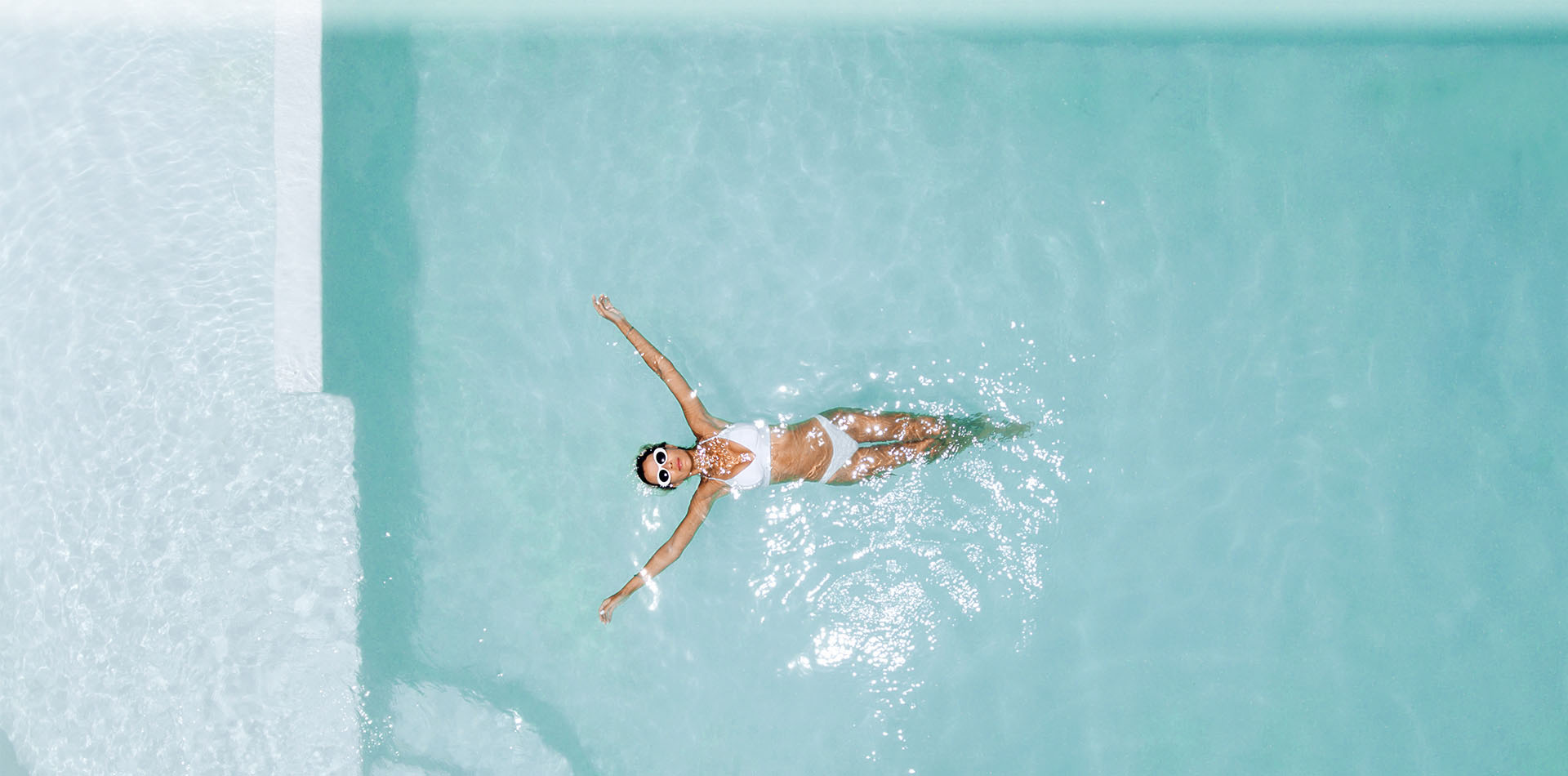 girl in pool