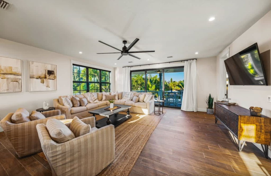 interior of Siesta Key rental