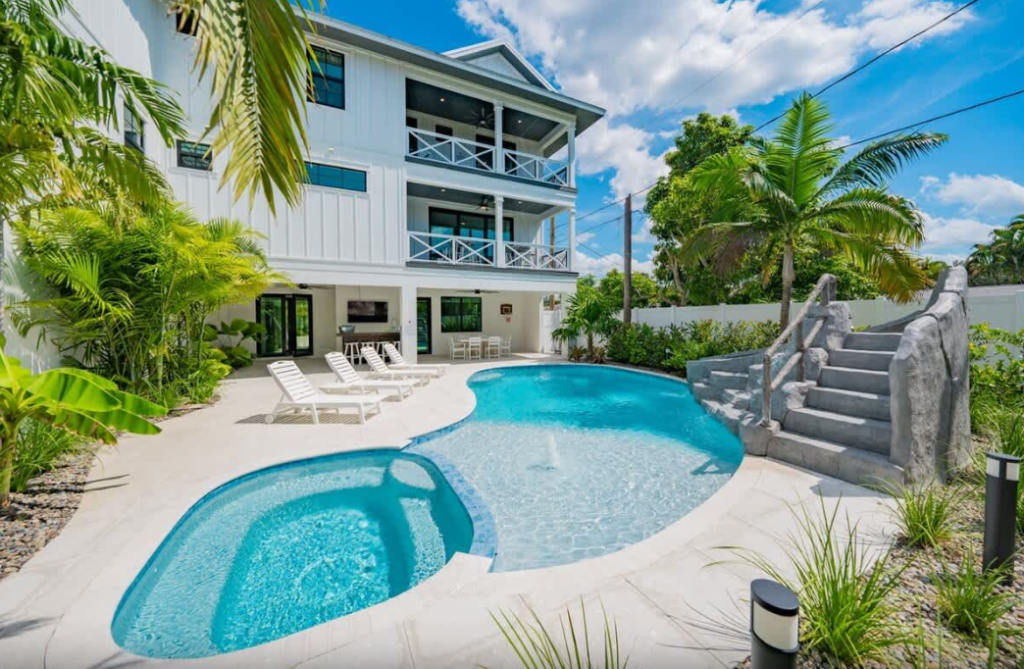 exterior of Siesta Key beach house