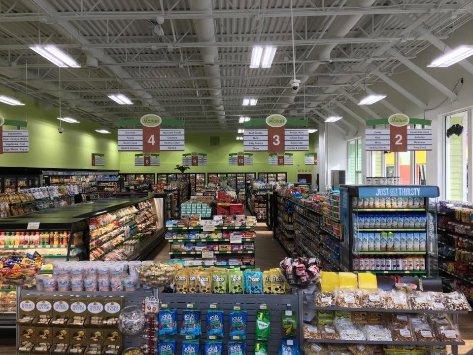 Interior view of Island Market.