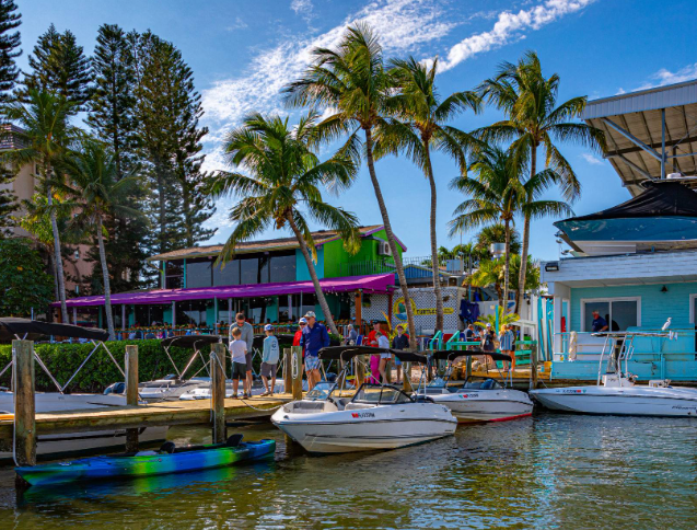 boats along the dock