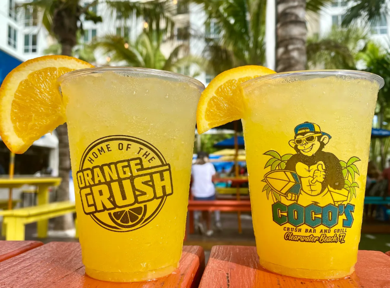 drinks with Coco's Crush logo