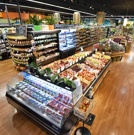 interior view of grocery store