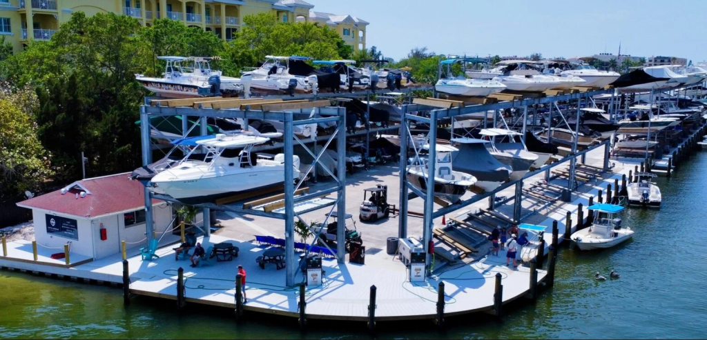 view of marina