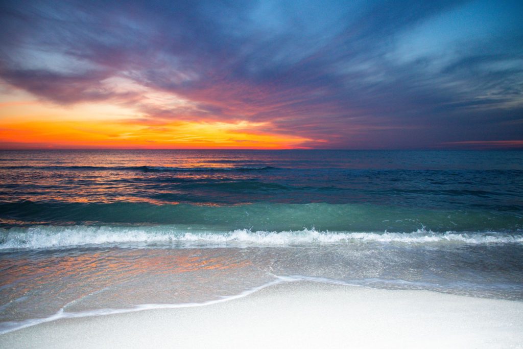 sunset on Turtle Beach