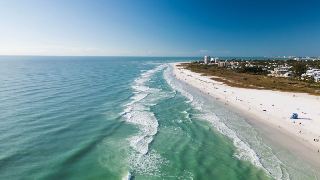 aerial view of Crescent Beach