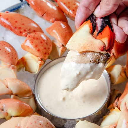 stone crab with dipping sauce
