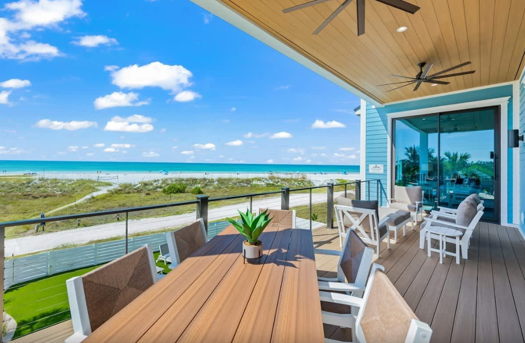 view from Florida Gulf Coast vacation rental
