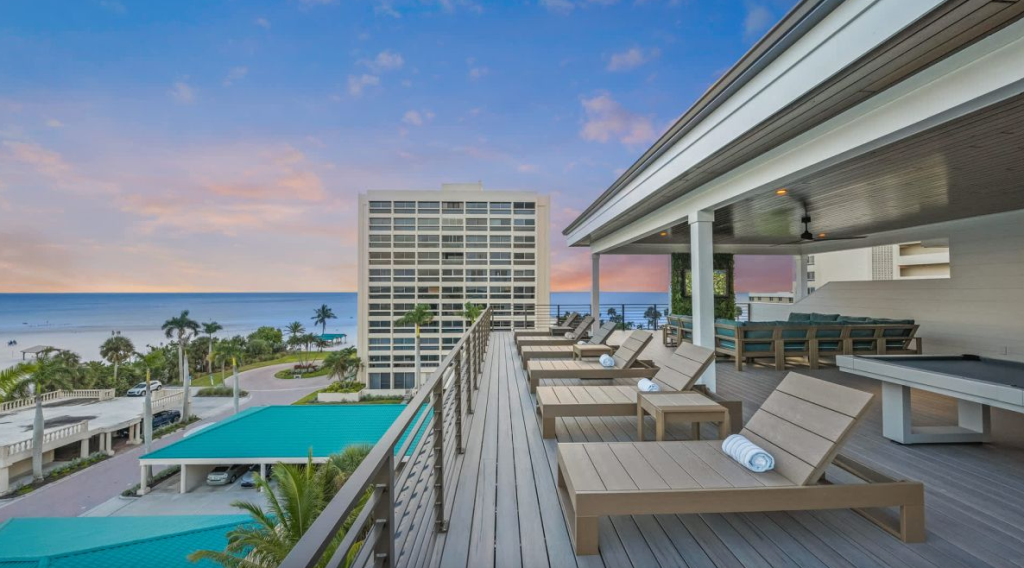 view from vacation rental on Florida Gulf coast